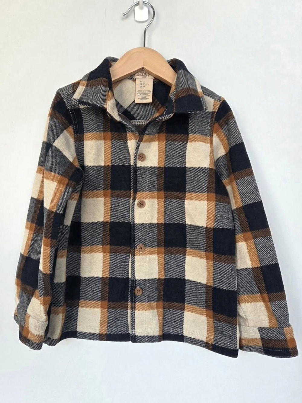 True Religion Kids Flannel Button-Down Shirt, 5y